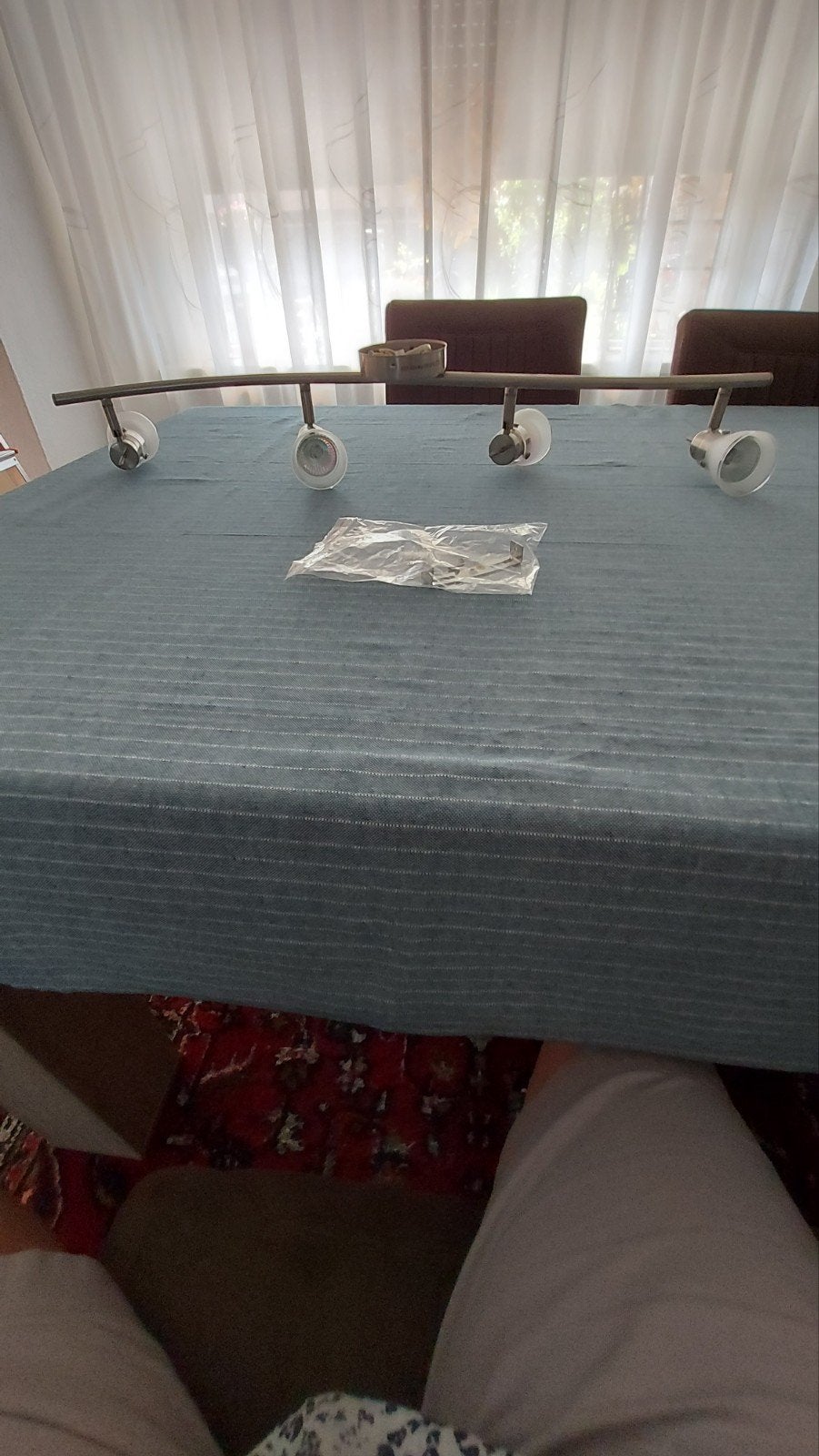 Moderne rail met 4 spots, Ophalen, Gebruikt