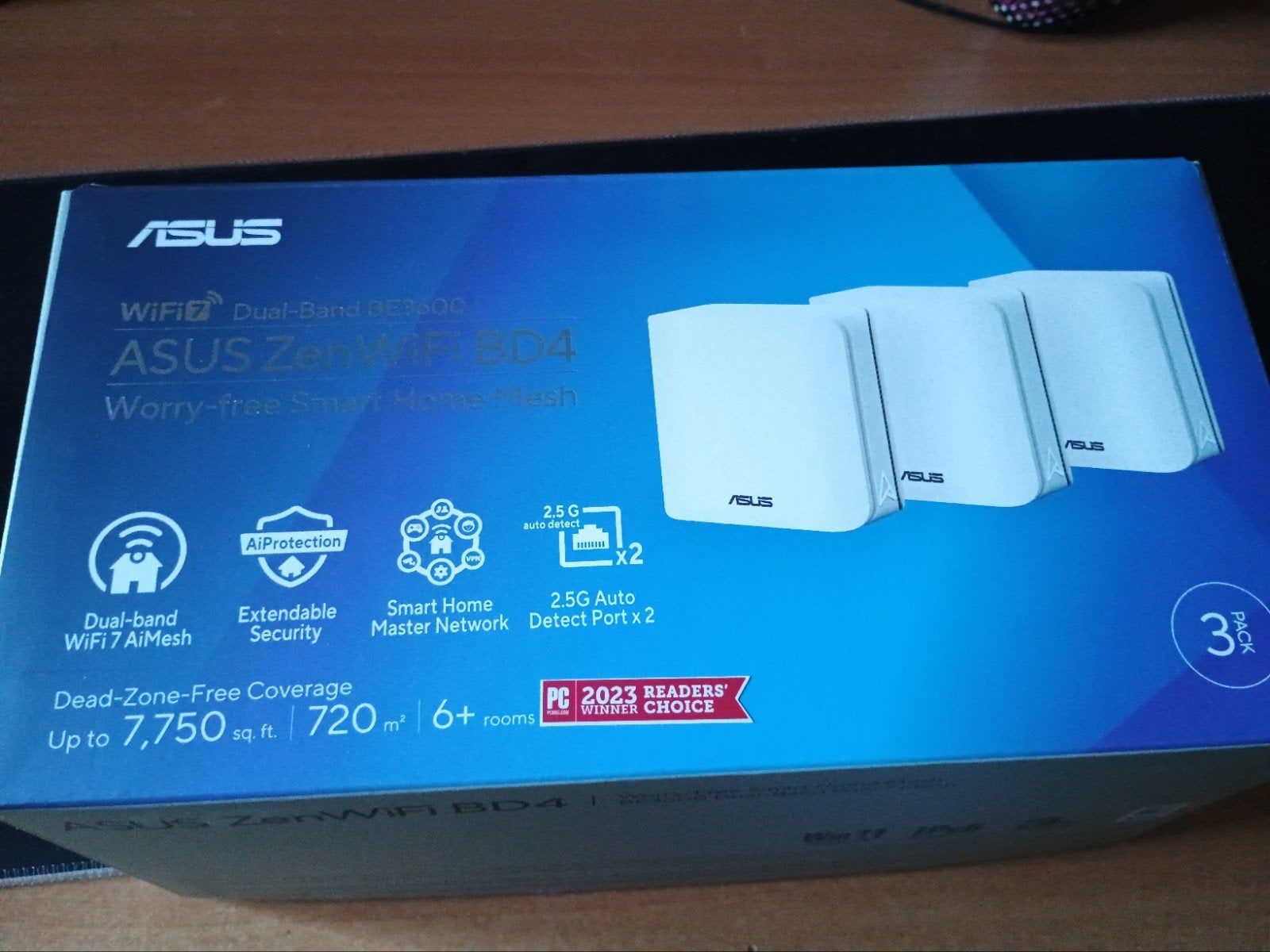 Asus Zenwifi BE3600 wifi 7  3 pack, Ophalen of Verzenden, Zo goed als nieuw, Asus, zenwifi, xt8, xt9, wifi 6, wifi 7