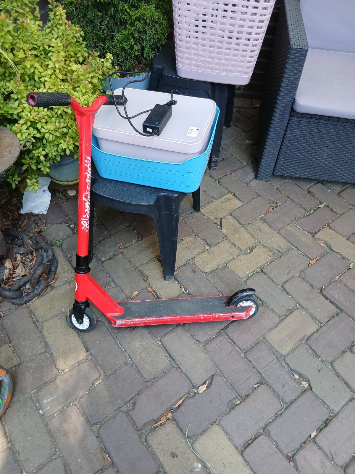 Rode stuntstep - Gebruikt maar in goede staat, Ophalen, Gebruikt, Gewone step, Onbekend