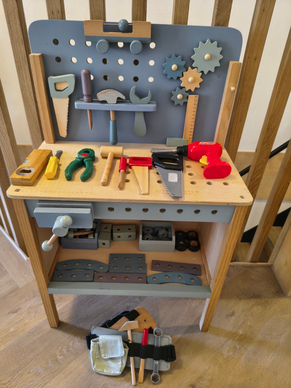 Little Dutch werkbank met extra gereedschap, Ophalen of Verzenden, Zo goed als nieuw, Bouwen