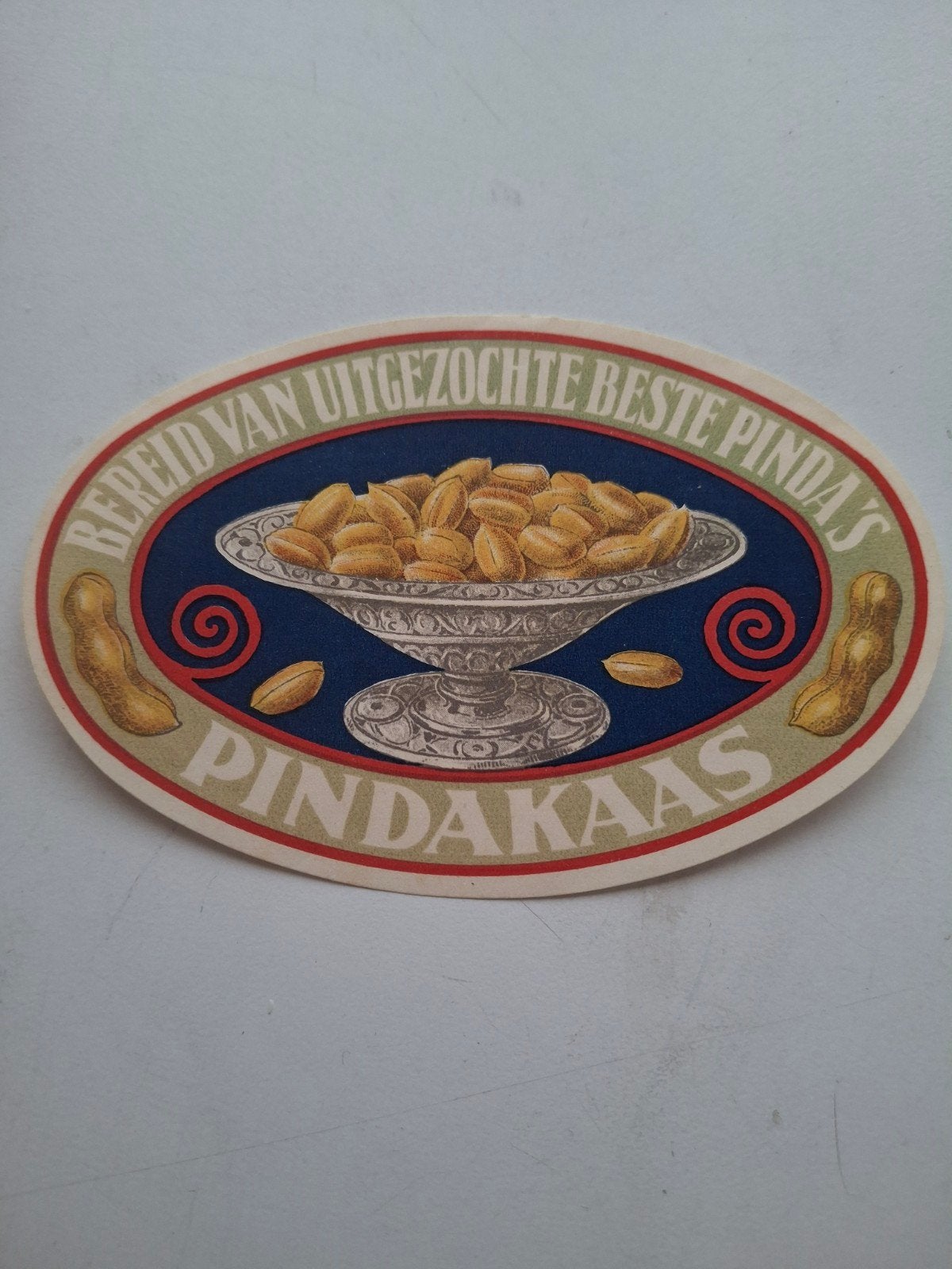 etiket Pindakaas., Verzamelen, Ophalen of Verzenden, Zo goed als nieuw, Overige typen