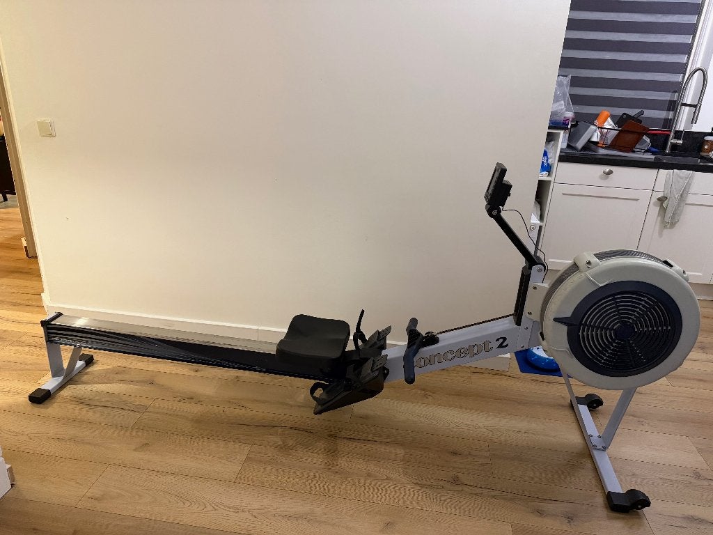 Concept2 Model D PM5, 190km, Zeer nette staat, Ophalen of Verzenden, Gebruikt, Aluminium, Roeitrainer