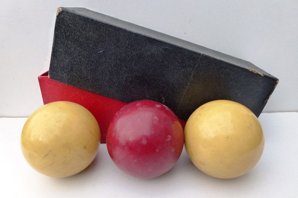 Set oude biljard ballen, Ophalen of Verzenden