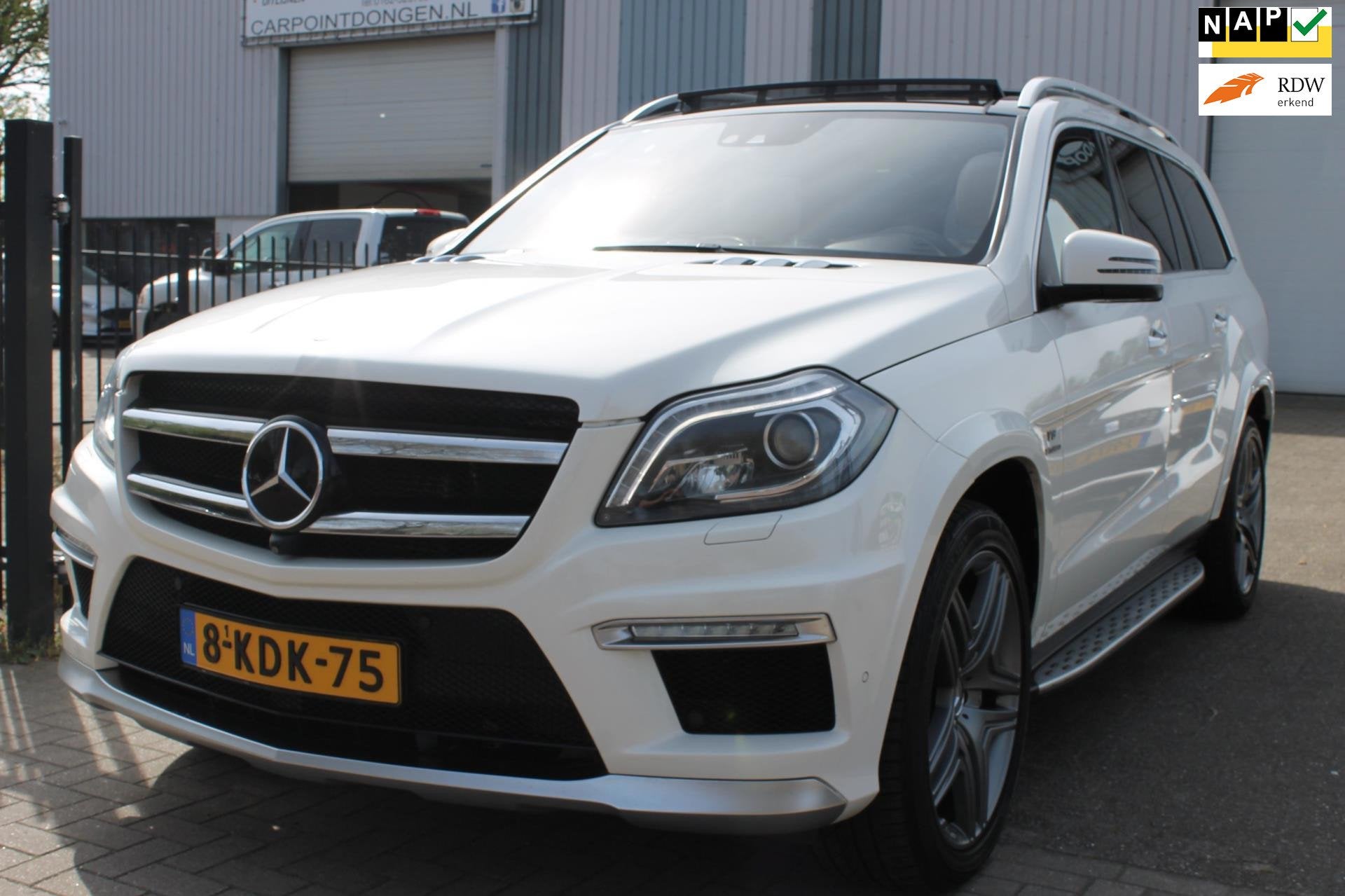 Mercedes-Benz GL-klasse 63 AMG 560PK 7 Zits Full Options!, 7 stoelen, Wit, Bedrijf, Vierwielaandrijving