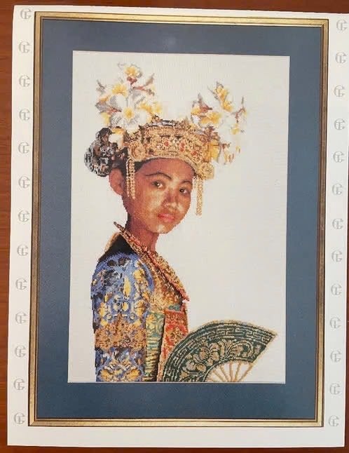 borduurpakket Balinese danser van Thea Gouveneur, Verzenden, Zo goed als nieuw, Handborduren, Borduurpakket