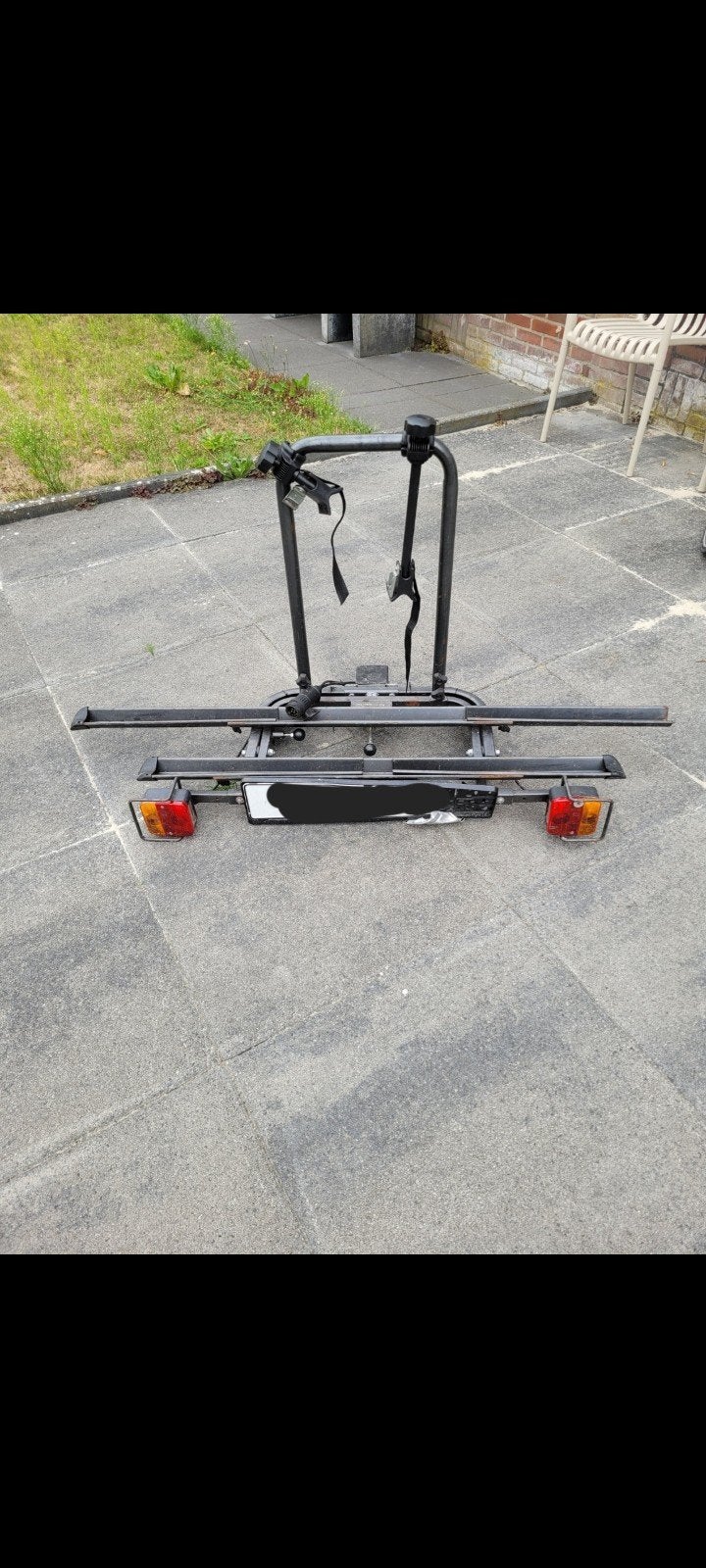 Nette kantelbare fietsendrager voor 2 fietsen, Ophalen, 2 fietsen, Zo goed als nieuw, Trekhaakdrager