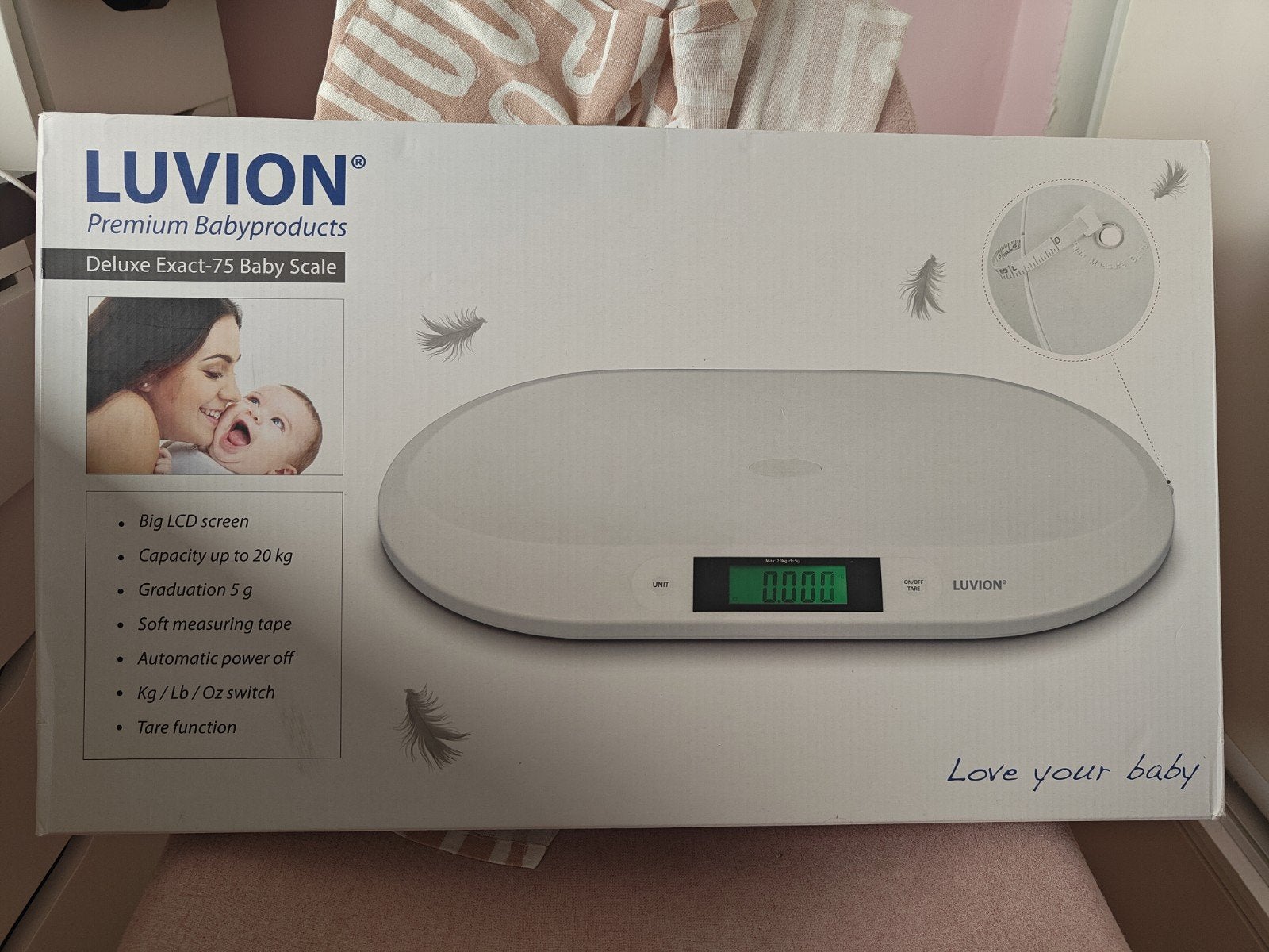 Luvion Deluxe Exact-75 Babyweegschaal, Ophalen, Minder dan 10 kg, Nieuw, Digitaal