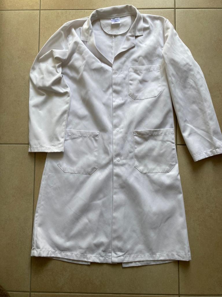 Laboratoriumjas Heren Maat M, OEKO-TEX, Maat 48/50 (M), Wit, Ophalen of Verzenden