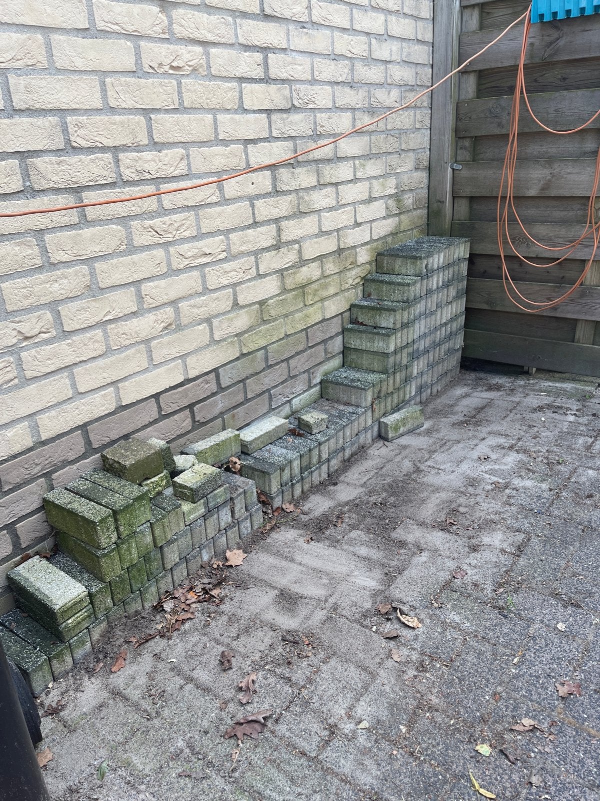Beton waaltjes, Ophalen, Beton, Klinkers