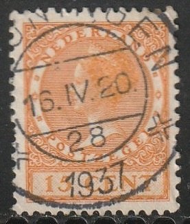 Nederland 1926 187B Wilhelmina 15c, Gest Groningen, Postzegels en Munten, Postzegels | Nederland, Ophalen of Verzenden, T/m 1940