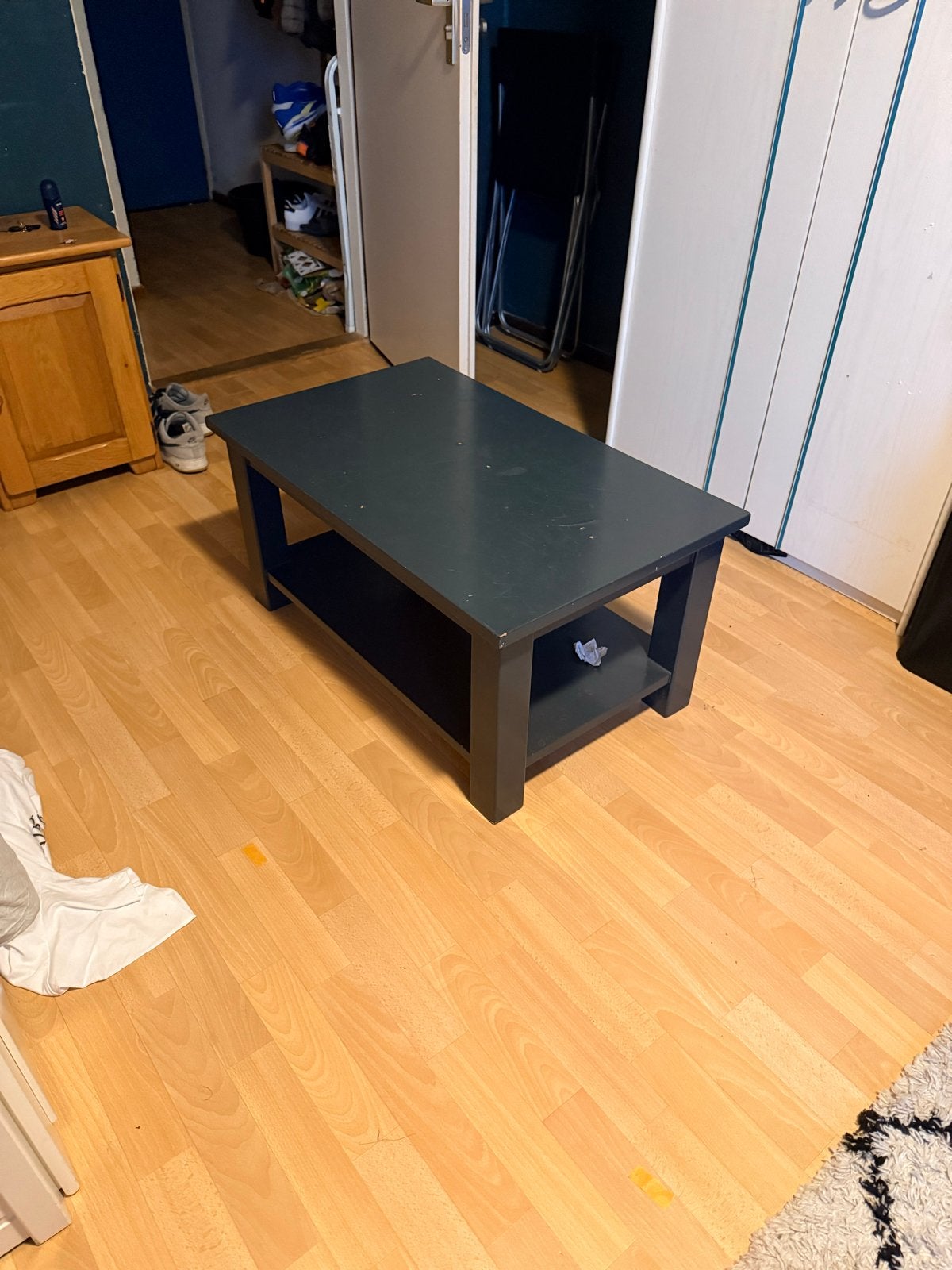 Salontafel met gebruikssporen - opknapper of direct te gebru, Huis en Inrichting, Ophalen, Gebruikt, 100 tot 150 cm, 50 tot 100 cm