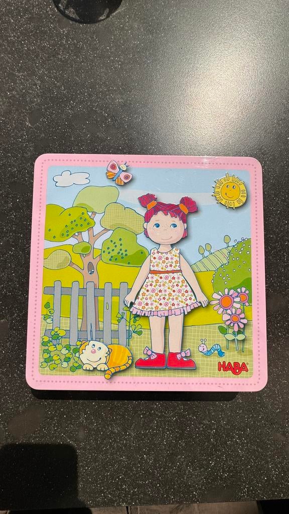 Haba aankleedpop Lilli magneetbord, Ophalen of Verzenden, Zo goed als nieuw