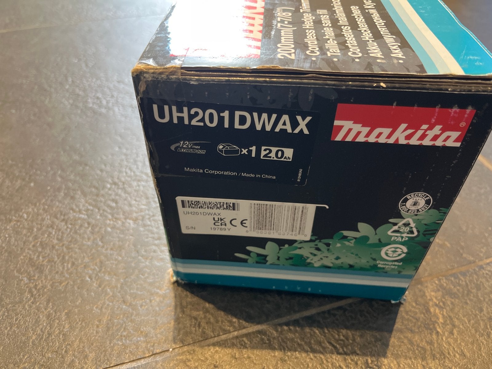 Makita UH201DWAX Accu Heggenschaar 12V