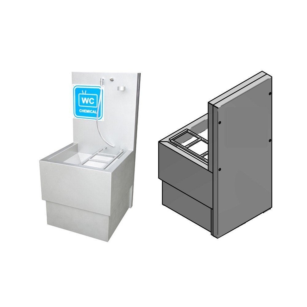Marycamp uitstorttafel chemisch toilet cassettes, Ophalen
