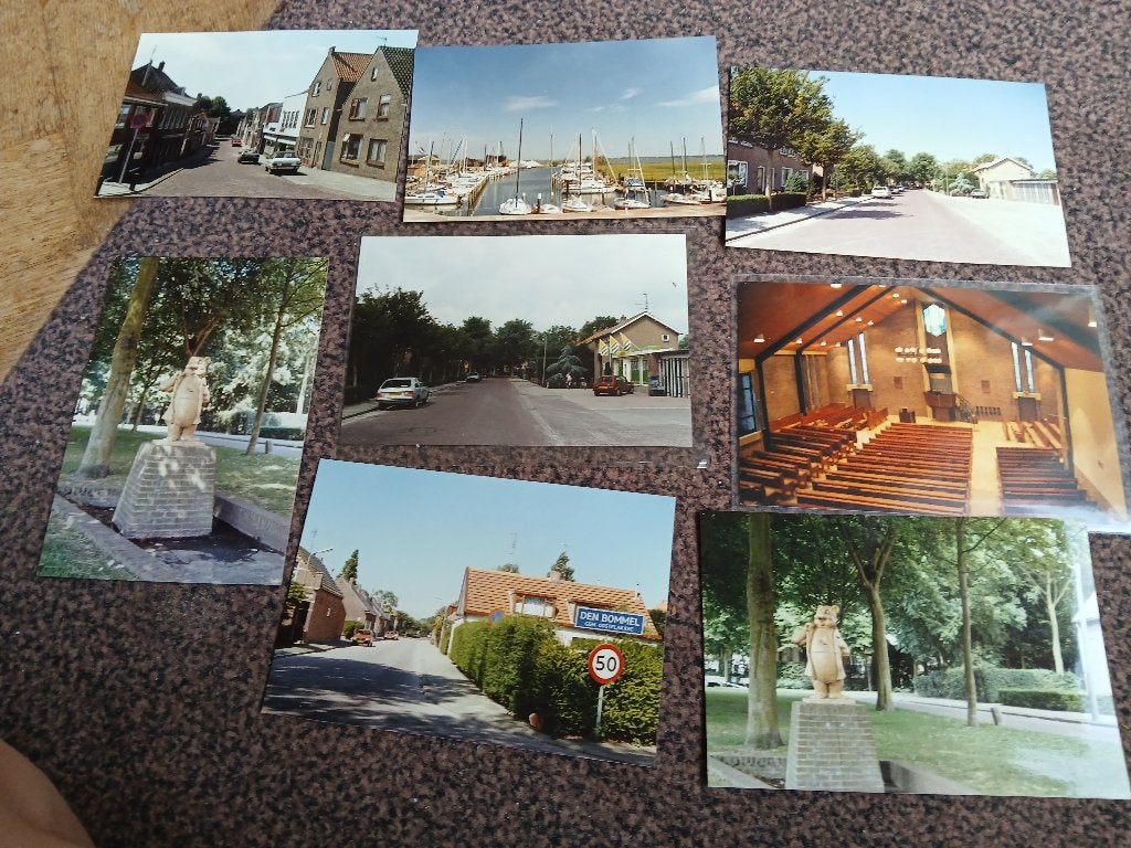 Den Bommel 8 originele retro foto’s (5), Ophalen, 1980 tot heden, Zo goed als nieuw, Overige onderwerpen
