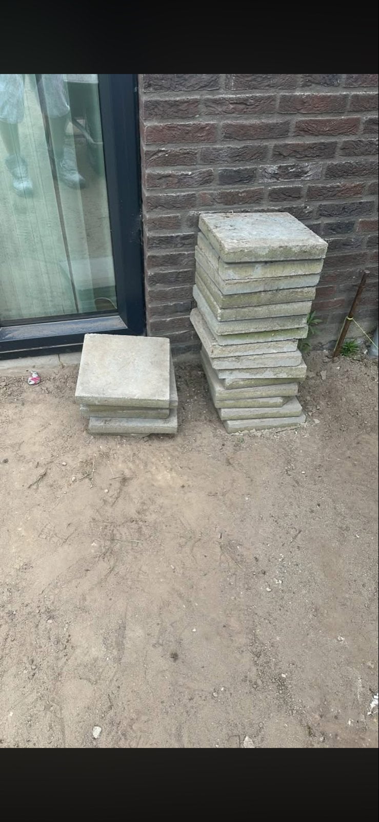 Gebruikte stoeptegels 30x30, Gebruikt, Ophalen of Verzenden, Minder dan 5 m², Beton