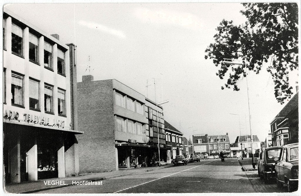 Veghel NB, Hoofdstraat, ongelopen, richtprijs 3,==, Verzamelen, Verzenden, 1940 tot 1960, Ongelopen, Noord-Brabant