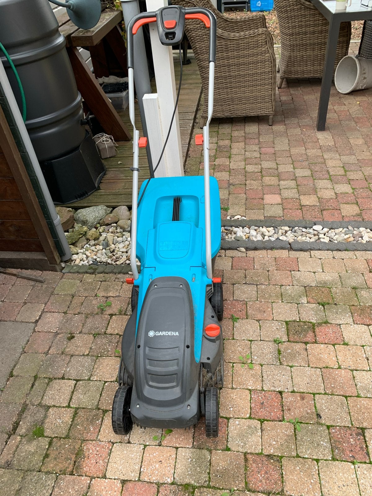 Gardena Elektrische Grasmaaier - Perfect voor kleine tuinen, Cirkelmaaier, Gebruikt, Elektrische grasmaaier, Ophalen of Verzenden