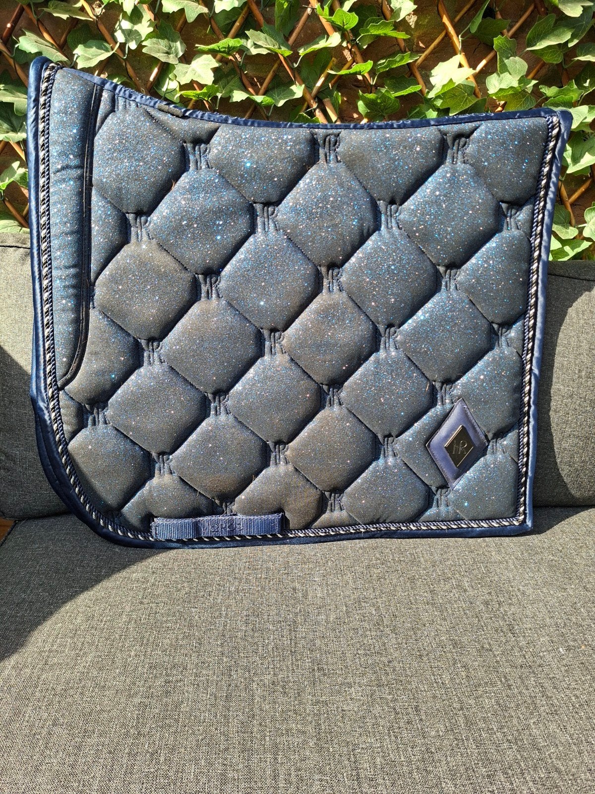 Mr Ross dressuur dekje midnight Blue met glitter, Full (L), Ophalen of Verzenden, Zo goed als nieuw, Blauw