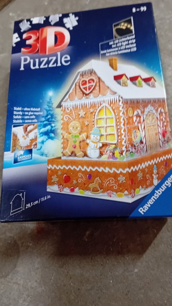 3D puzzel ravenburger winter pret, Ophalen of Verzenden, Minder dan 500 stukjes, Zo goed als nieuw, Rubik's of 3D-puzzel
