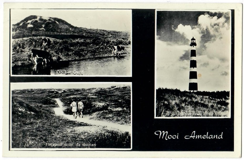 Mooi Ameland, Verzenden, 1940 tot 1960, Gelopen, Waddeneilanden