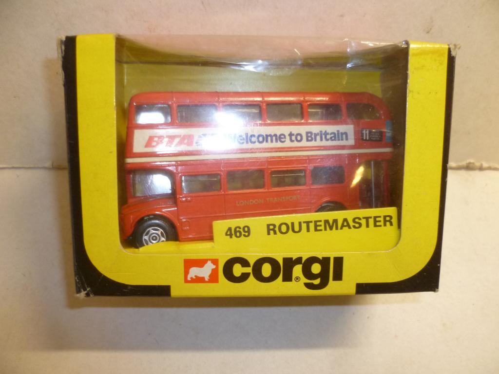 Corgi 469 Mettoy 1983 Route Master Bus Welcome to Britain., Ophalen of Verzenden, Nieuw, Bus of Vrachtwagen