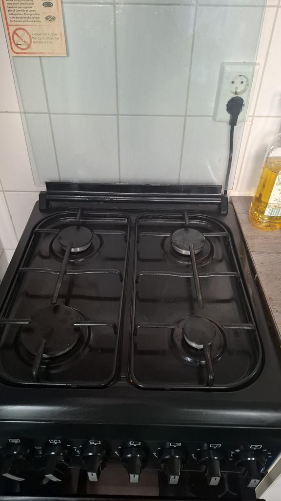 Gasfornuis gas stove label A, Gas, Vrijstaand, 85 tot 90 cm, 4 kookzones
