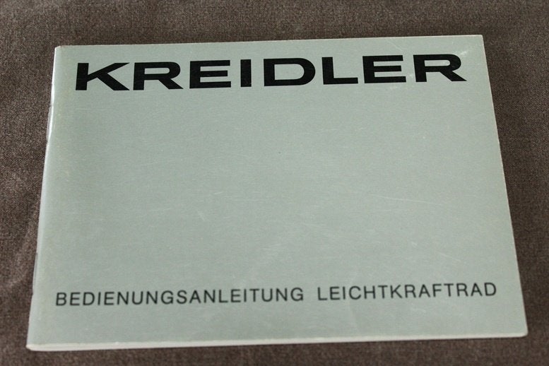 Kreidler Mustang 1981 bedienungs anleitung LK800, Ophalen of Verzenden, Zo goed als nieuw