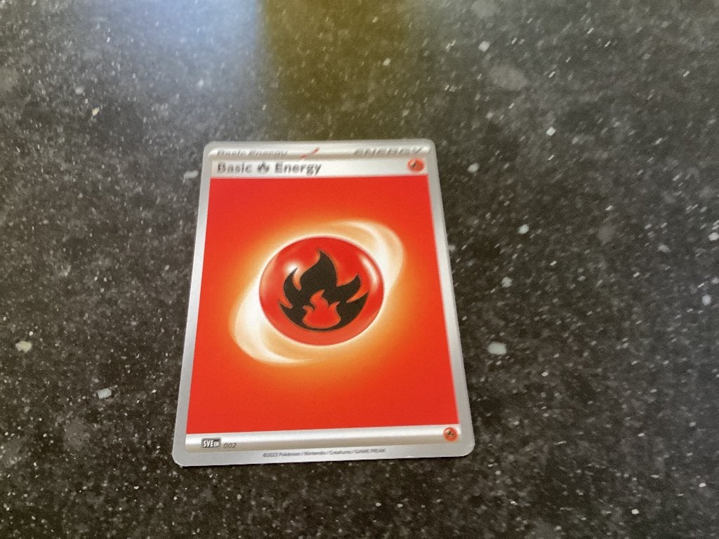 Pokemon kaart fire energy, Ophalen of Verzenden, Zo goed als nieuw, Losse kaart