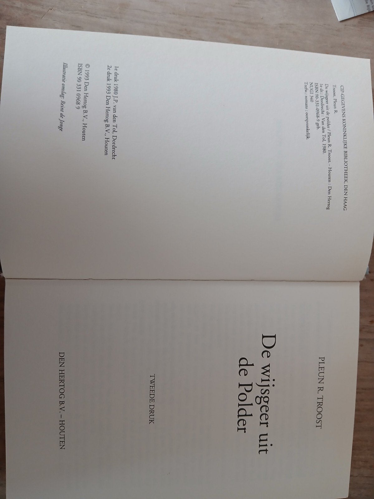 De wijsgeer uit de polder - Pleun R. Troost, Boeken, Ophalen of Verzenden, Gelezen, Pleun R. Troost, Nederland