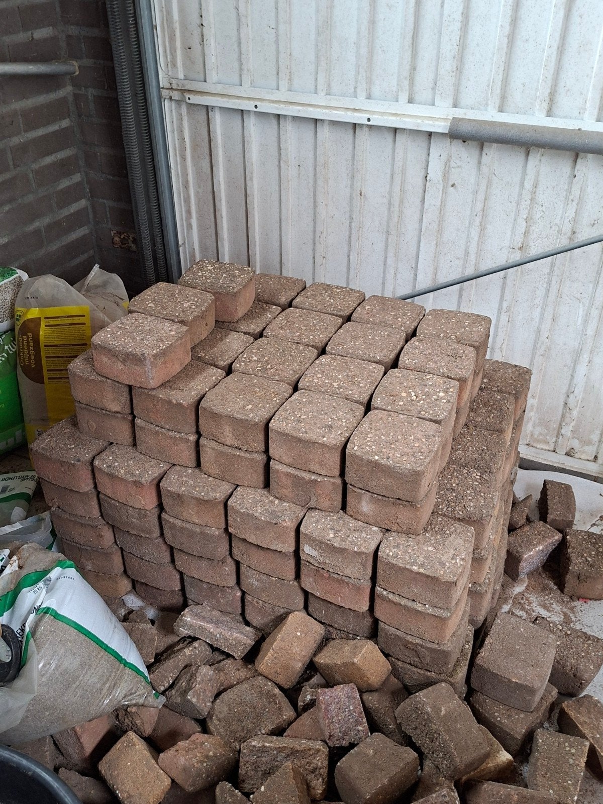 Gebruikte klinkers 11x11x6 cm, Ophalen, Gebruikt, Klinkers, Minder dan 5 m²