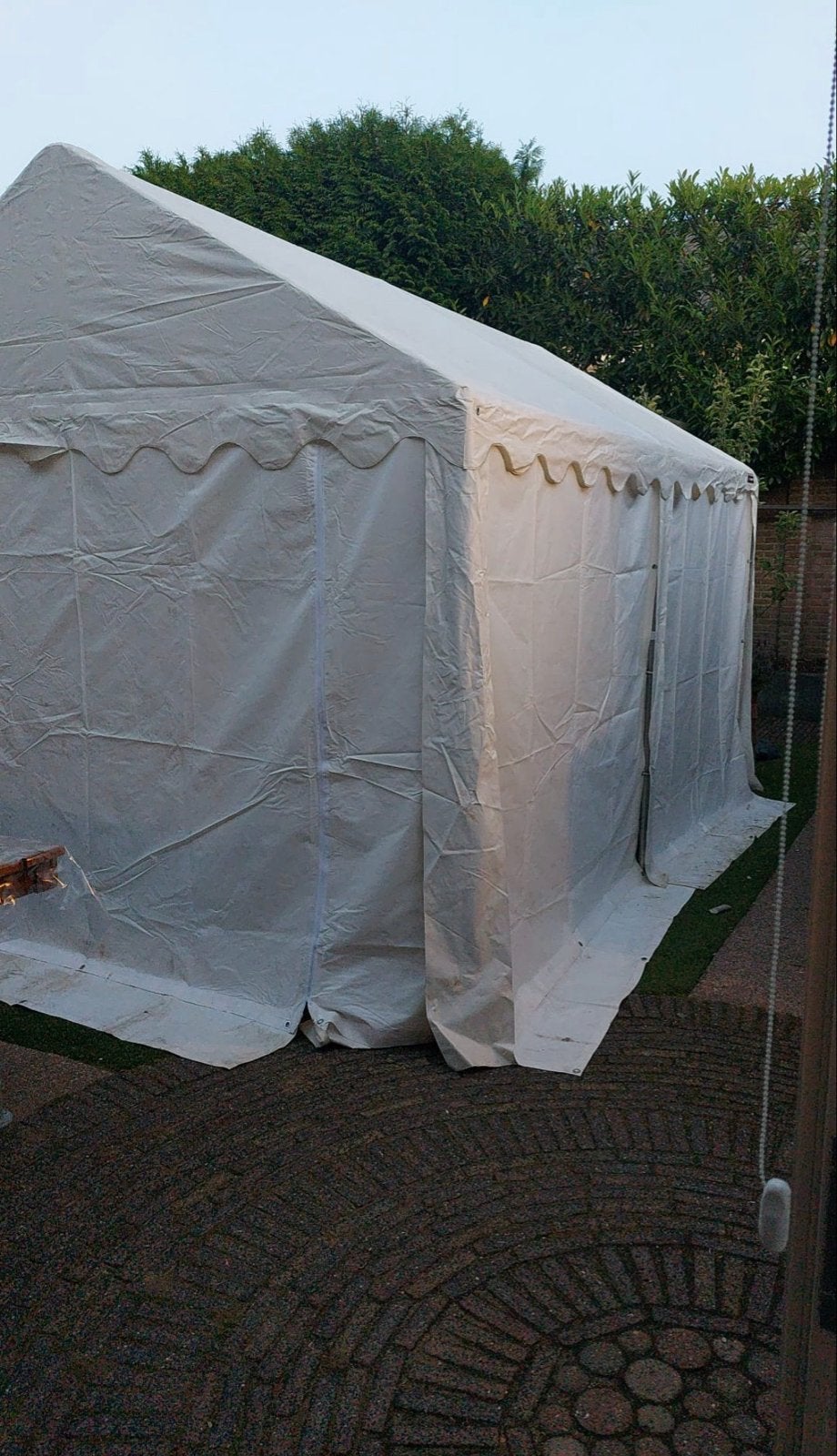 Opslag tent  3x4m met ritsen - PVC 700, wit Toolport, Ophalen, Gebruikt, 8 meter of meer