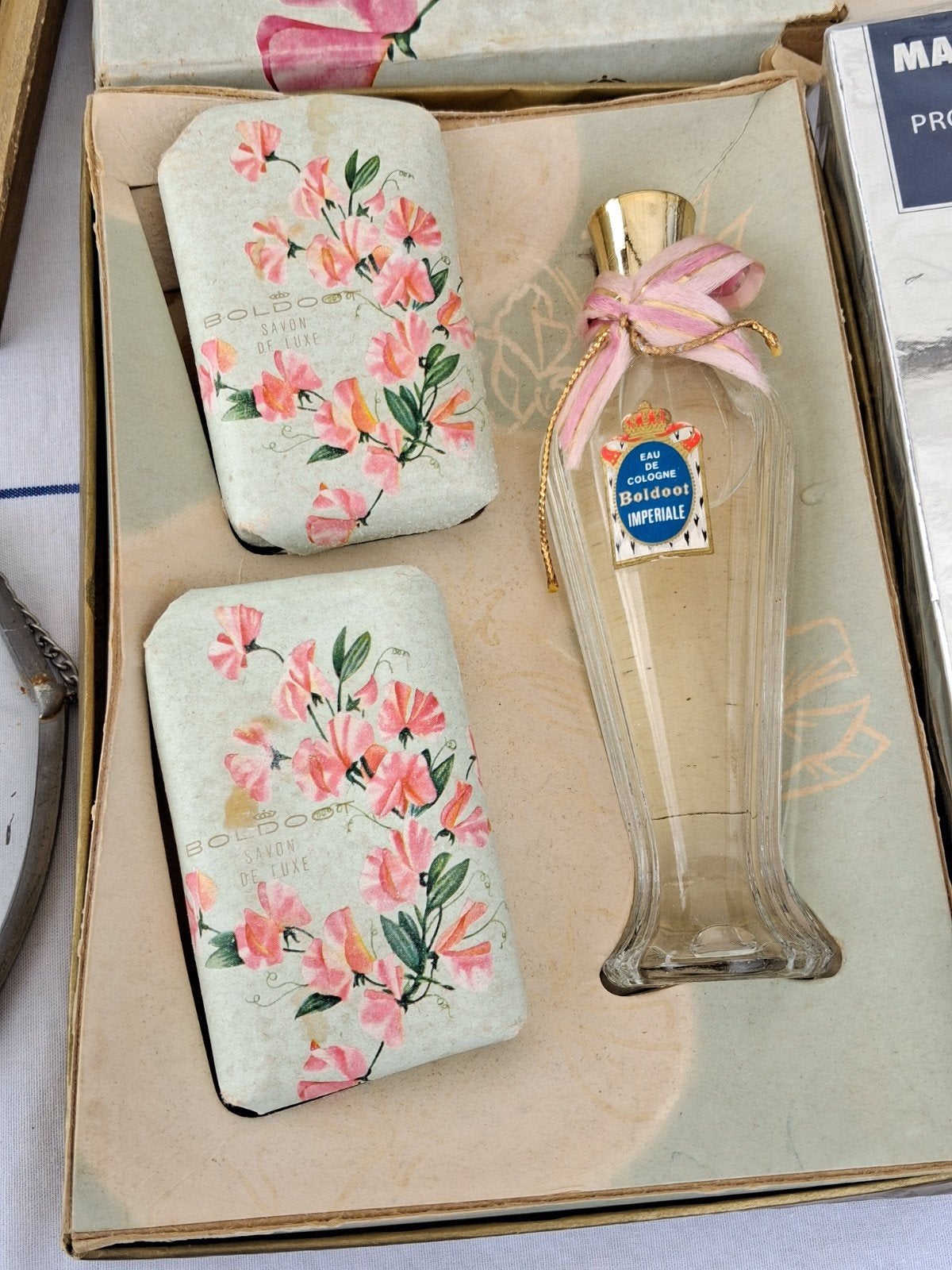 Vintage Boldoot Eau de Cologne Imperiale Cadeauset, Ophalen of Verzenden
