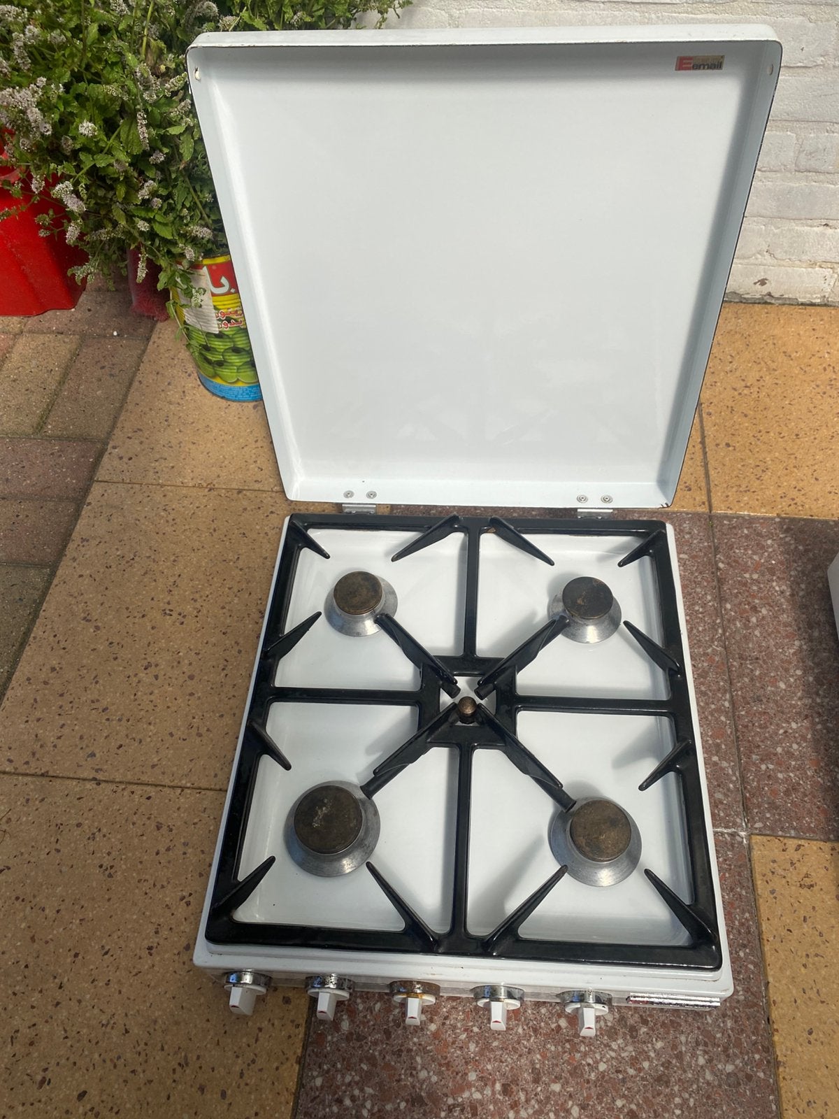 Te Koop 4 pit camping gasstel ZGAN, Witgoed en Apparatuur, Kookplaten, Ophalen, Gebruikt, Gas, Vrijstaand