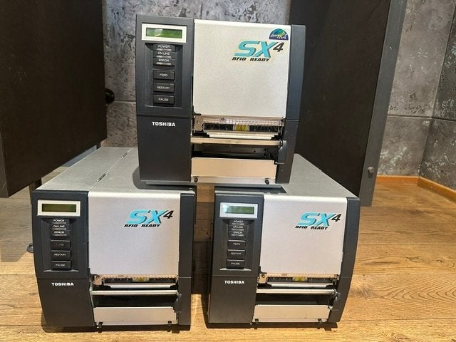 3 x TOSHIBA TEC B-SX4T Thermal Barcode / Label Printer, Computers en Software, Printers, Ophalen of Verzenden, Zo goed als nieuw
