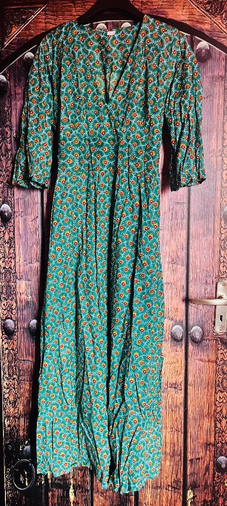 Super mooie en dure katoenen Ibiza jurk XL/XXL nu 75€, Saffo Ibiza, Meerkleurig, Maat 42/44 (L), Nieuw