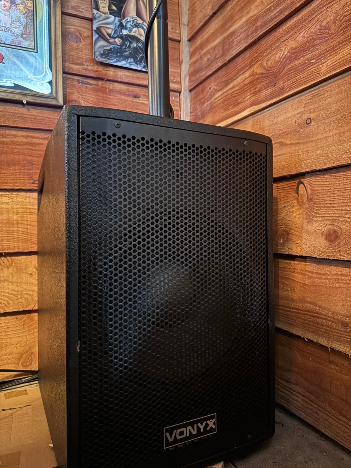Vonyx VX1050BT actieve geluidsset + Vonyx draadloze mic, Gebruikt, Speakerset, Bluetooth, Ophalen