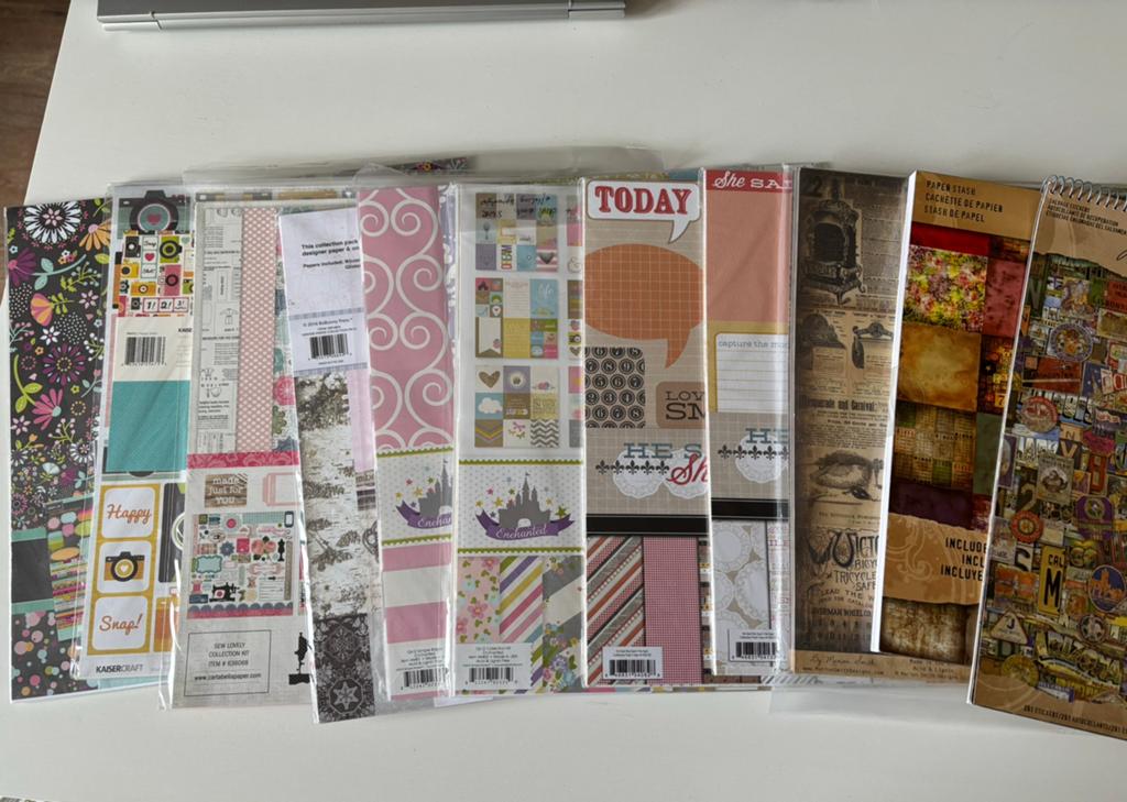10 diverse scrapbook papier pakketten, Ophalen of Verzenden