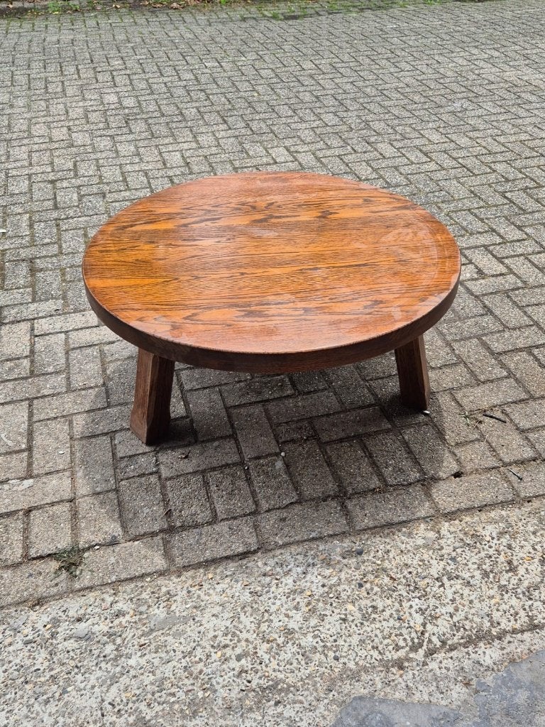 lage salon tafel, Huis en Inrichting, Tafels | Salontafels, Gebruikt, 100 tot 150 cm, Rond, 50 tot 100 cm