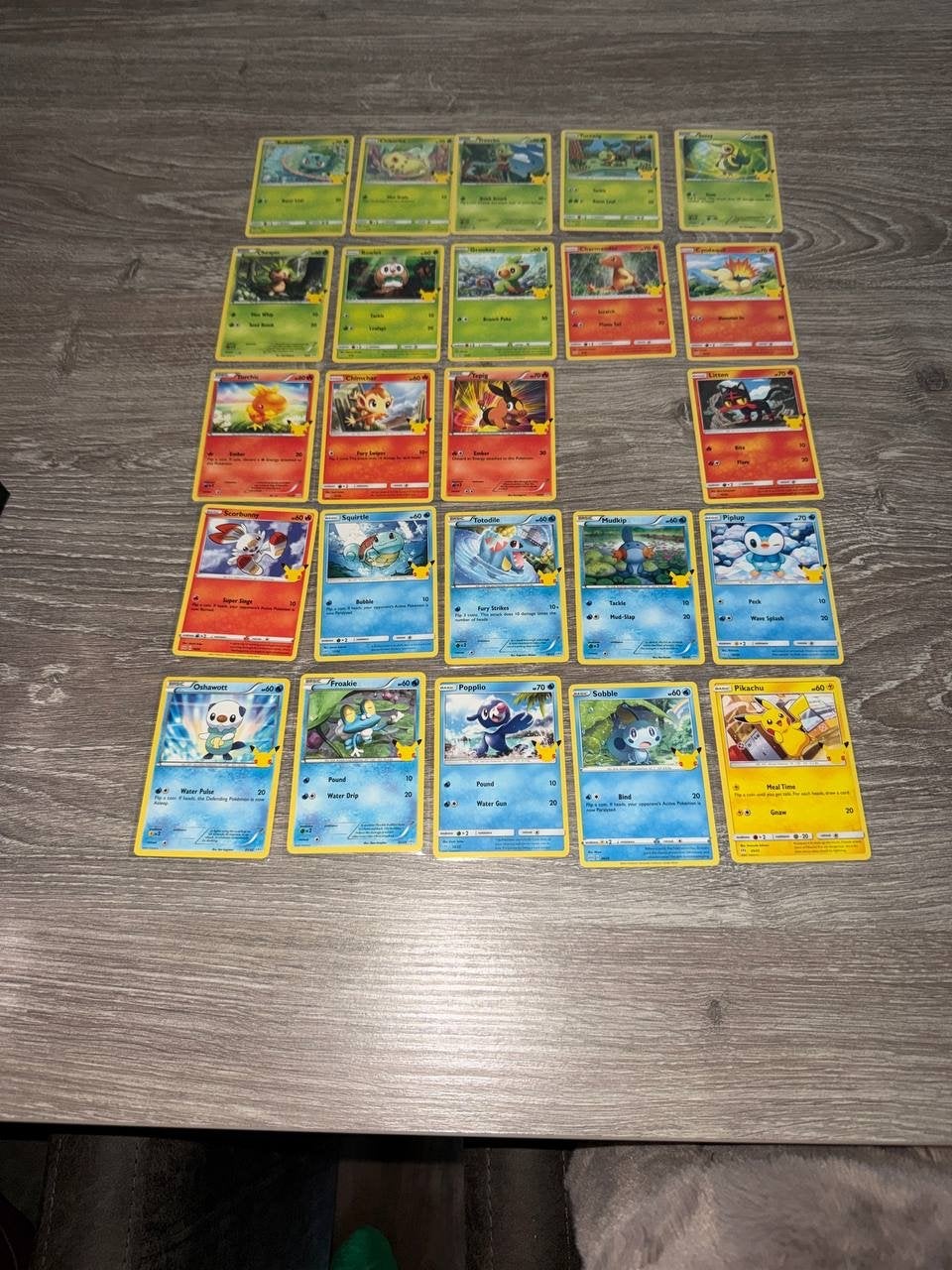 McDonalds Pokémon kaarten 25th set (24/25 compleet), Ophalen of Verzenden, Zo goed als nieuw, Meerdere kaarten