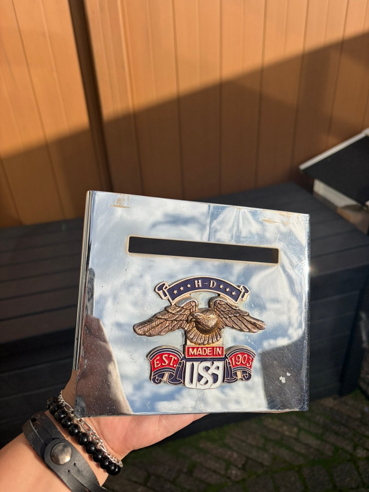 harley davidson accu cover, Motoren, Ophalen, Gebruikt