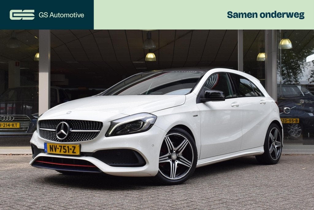 Mercedes-Benz A-klasse 250 AMG Prestige CARPLAY|PANO|NAV|LED, Euro 6, 4 cilinders, Wit, Geïmporteerd