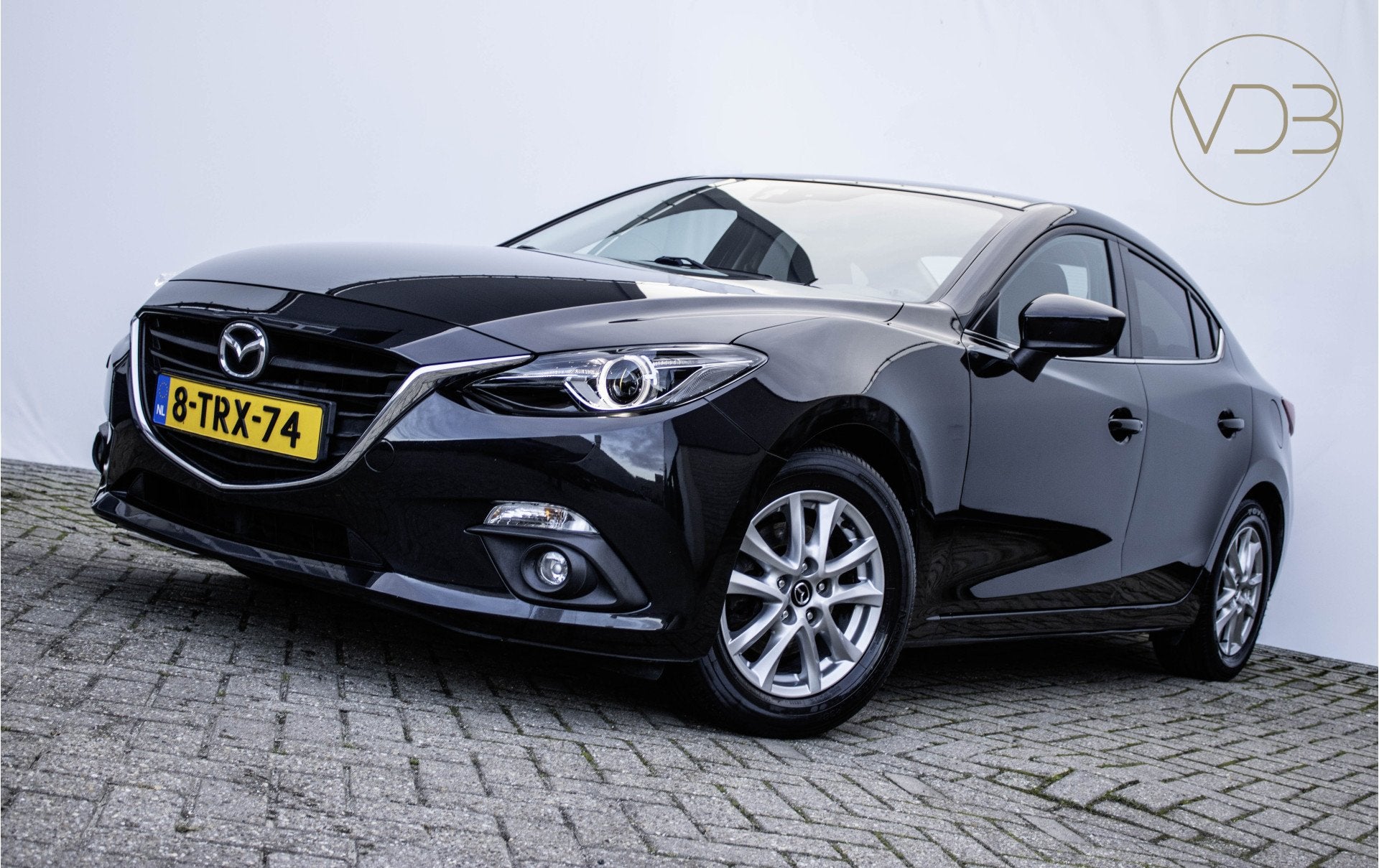 Mazda 3 2.0 TS+ sedan Trekhaak Origineel NL (bj 2014), Auto's, Stof, Gebruikt, Zwart, Zwart