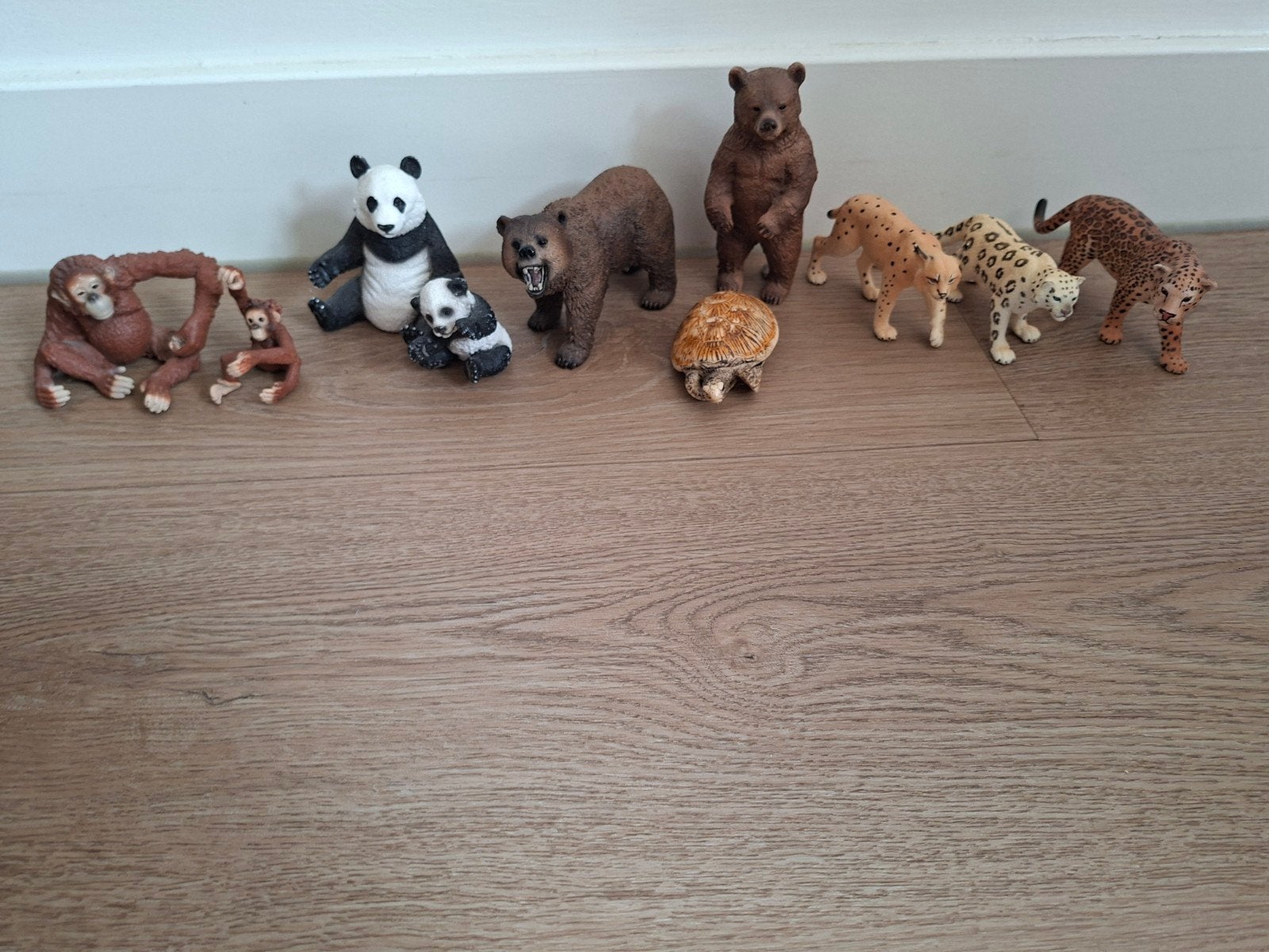 Schleich dieren 10 stuks, Ophalen of Verzenden, Zo goed als nieuw, Beeldje of Figuurtje