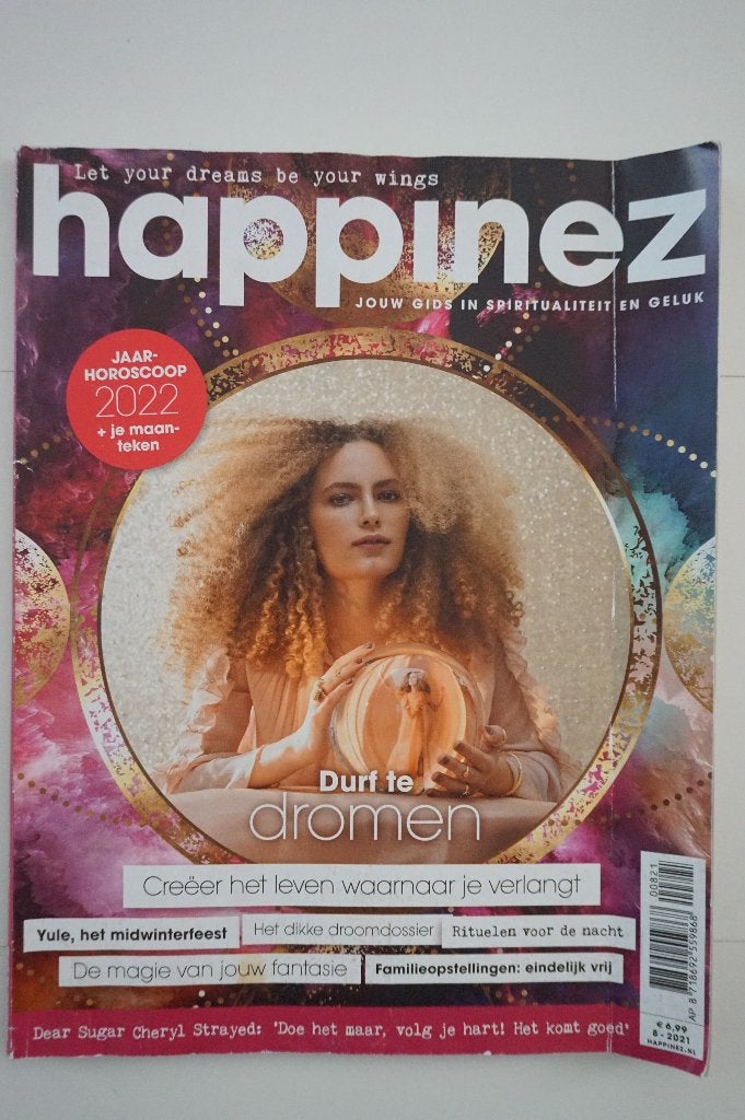 Happinez magazine Durf dromen + horoscoop 2022 tijdschrift, Ophalen of Verzenden, Gelezen, Lichaam en Geest