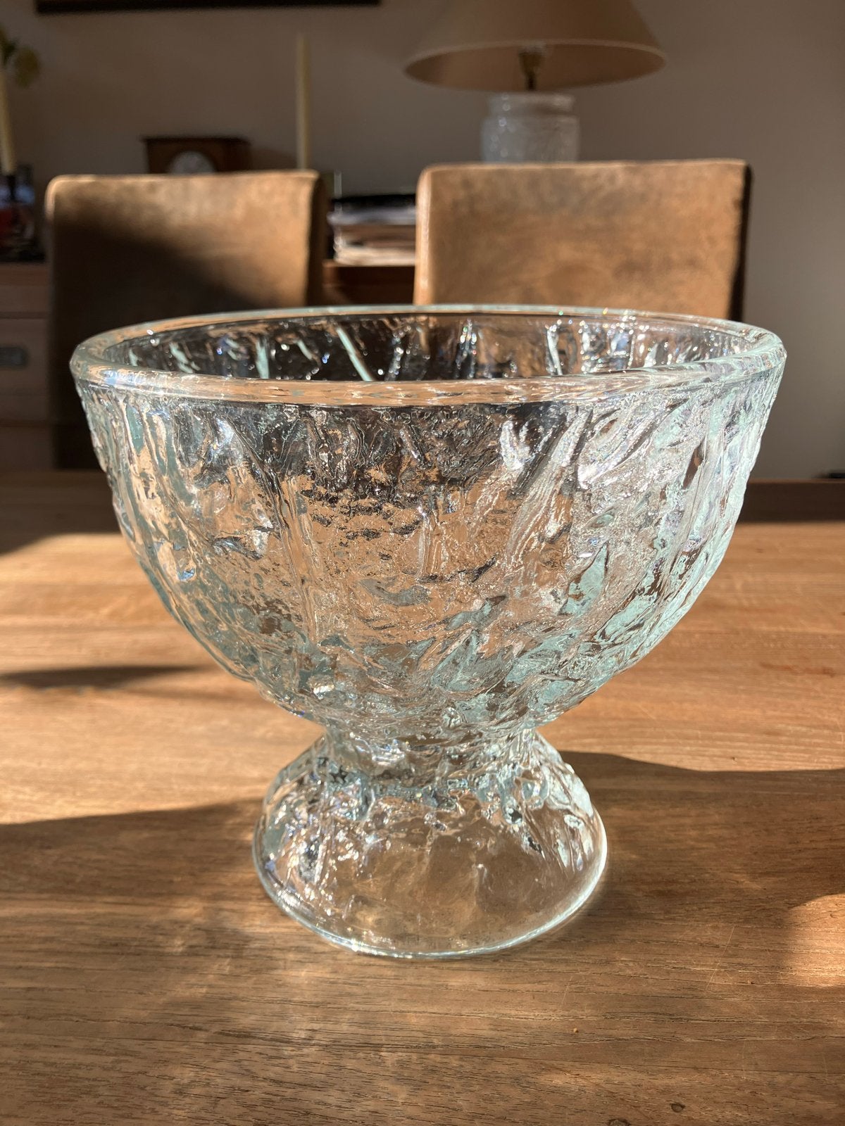 Vintage Brutalistische Glazen Schaal Pavel Panek Sklo Union, Ophalen of Verzenden