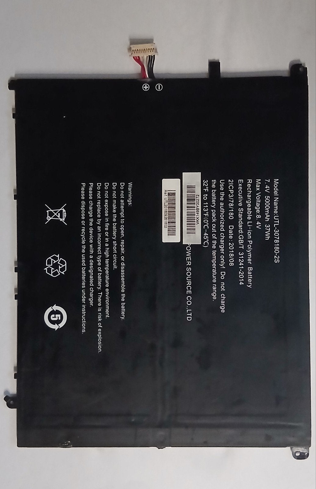 Laptop-batterij Li-Ion 37Wh - Nieuwstaat, Ophalen of Verzenden, Zo goed als nieuw, Akku