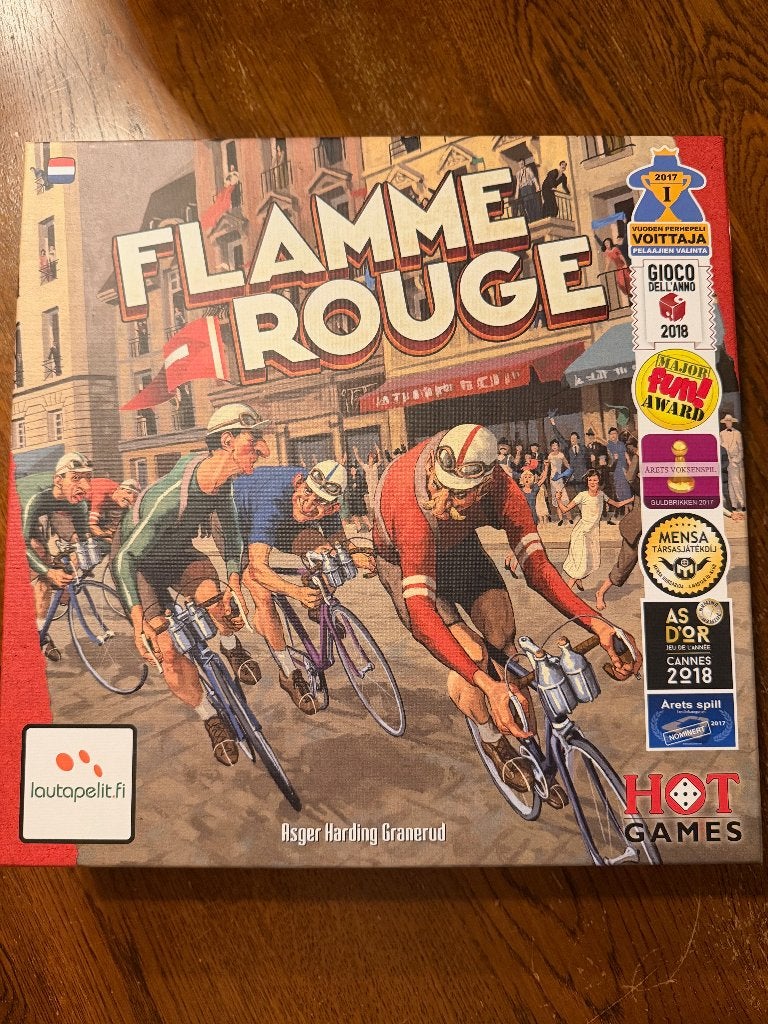 Bordspel Flamme Rouge, Drie of vier spelers, Ophalen of Verzenden, Zo goed als nieuw, Hot Games