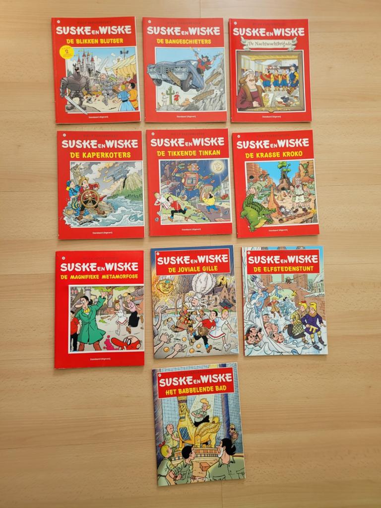 10x Suske en Wiske stripboek nr. 290 t/m 299 eerste druk, Meerdere stripboeken, Ophalen of Verzenden, Zo goed als nieuw, Willy Vandersteen; Peter Van Gucht