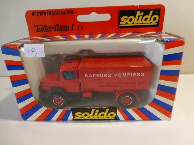 Solido Iveco sapeurs pompiers Franse brandweer vrachtwagen, Ophalen of Verzenden, Zo goed als nieuw, Auto, Solido